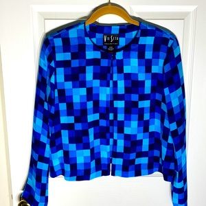 Via Seta Collection jacket (shades of purple/blue)